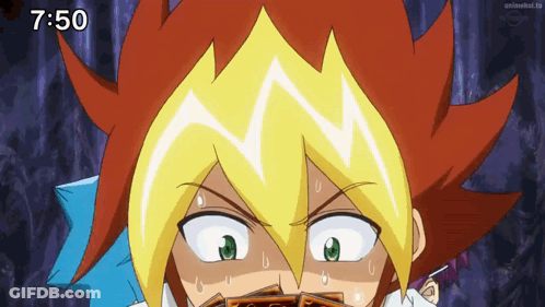 Cartoon Character With 7:50 Written On Bottom GIF