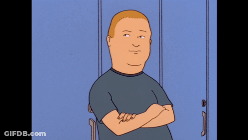 Cartoon Character With Arms Crossed And Tattoo GIF