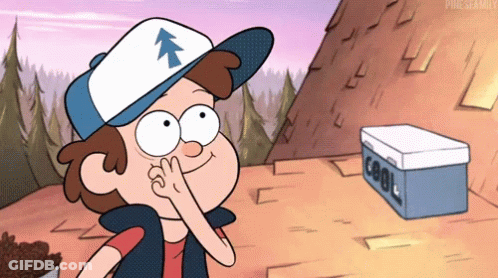 Cartoon Character With Arrow Hat Next To Cool Box GIF