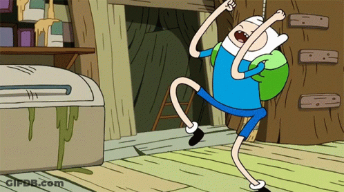 Cartoon Character With Backpack Dancing GIF