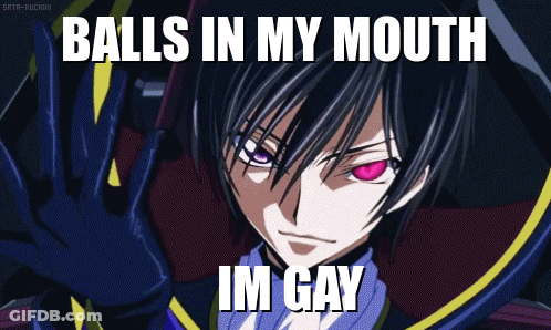Cartoon Character With Balls In Mouth GIF