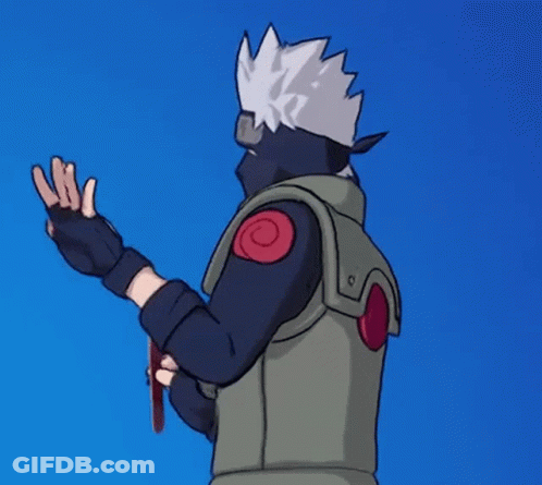 Cartoon Character With Bandana Holding Sword GIF