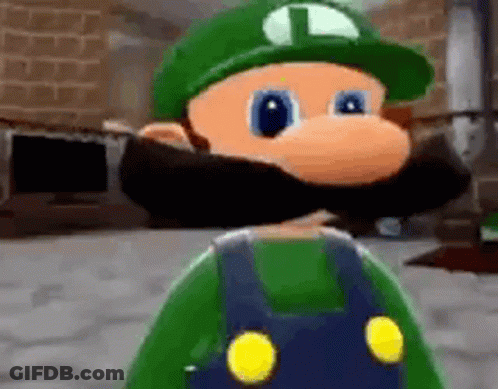 Cartoon Character With Beard And Mustache And Green Hat GIF