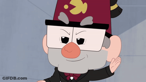 Cartoon Character With Beard And Red Hat GIF