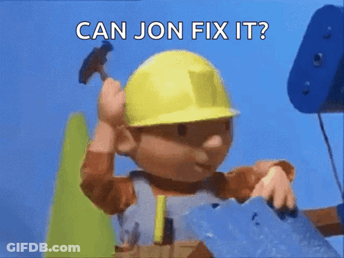 Cartoon Character With Beard In Overalls And Plaid Shirt GIF