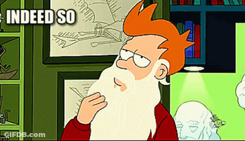 Cartoon Character With Beard Saying Indeed So GIF