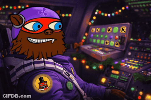 Cartoon Character With Beard Sitting At Computer GIF