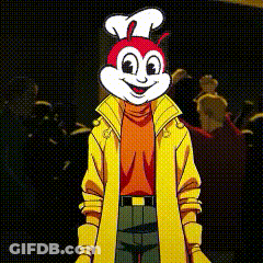 Cartoon Character With Bee Head And Yellow Coat GIF