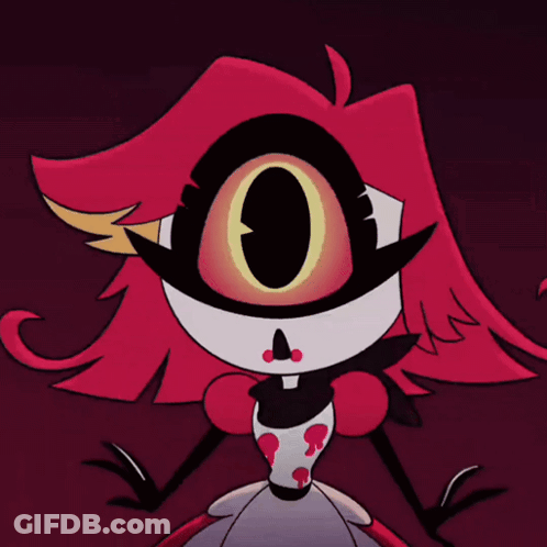 Cartoon Character With Big Eye And Huge O Face GIF