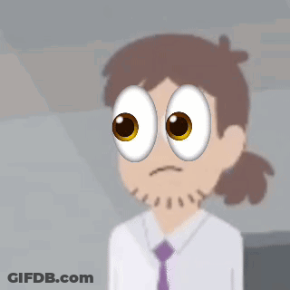 Cartoon Character With Big Eyes And Beard GIF