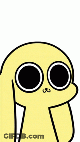 Cartoon Character With Big Eyes And Pink Afro GIF