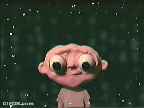 Cartoon Character With Big Eyes Saying I'm Ready GIF