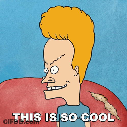 Cartoon Character With Big Head Smiling Says This Is So Cool GIF