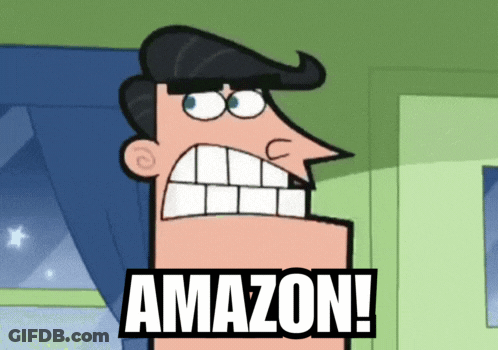Cartoon Character With Big Mouth Saying Amazon GIF