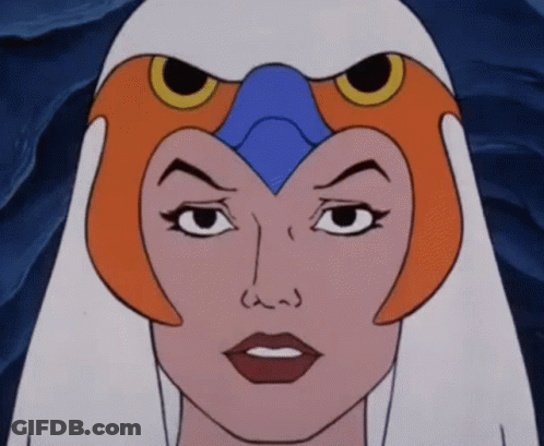 Cartoon Character With Bird Head GIF