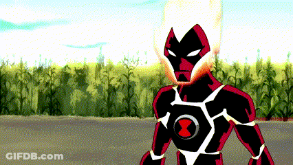 Cartoon Character With Black Circle Around Chest GIF