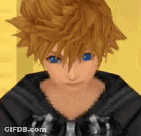 Cartoon Character With Blonde Hair And Blue Eyes GIF