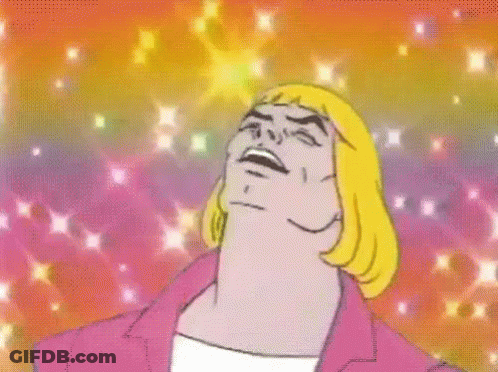 Cartoon Character With Blonde Hair Making Funny Face GIF