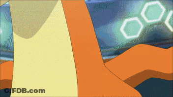 Cartoon Character With Blue Background And Hexagons GIF