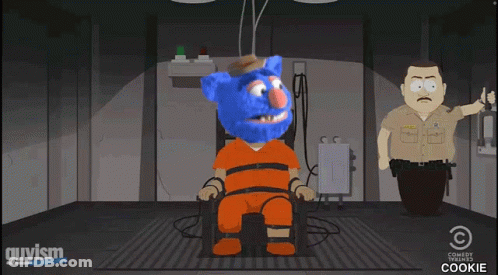 Cartoon Character With Blue Beard And Cowboy GIF