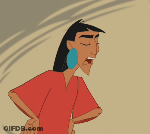 Cartoon Character With Blue Earring Gesturing GIF