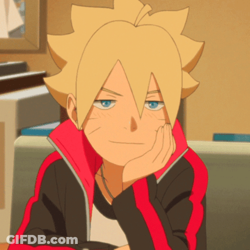 Cartoon Character With Blue Eyes And Yellow Headband GIF