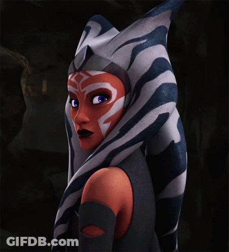 Cartoon Character With Blue Eyes And Zebra Print Headband GIF