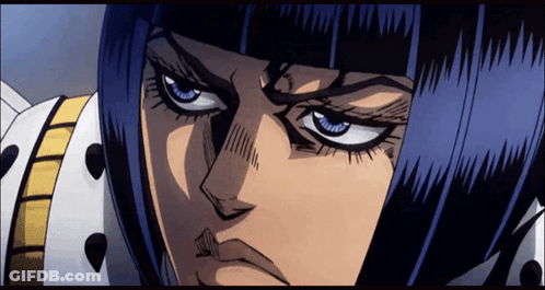 Cartoon Character With Blue Hair And Eyes GIF