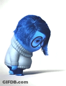 Cartoon Character With Blue Hair And Glasses GIF