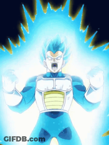 Cartoon Character With Blue Hair And White Shirt GIF
