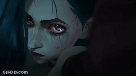 Cartoon Character With Blue Hair GIF