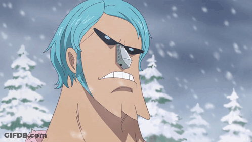 Cartoon Character With Blue Hair Sunglasses Nose Ring GIF