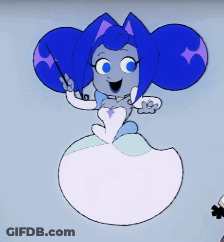 Cartoon Character With Blue Hat GIF
