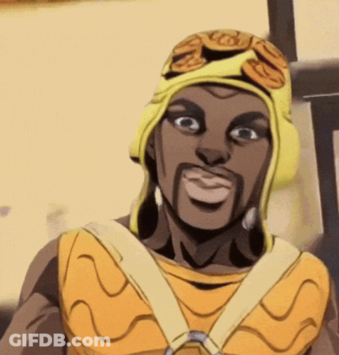 Cartoon Character With Blue Lips GIF