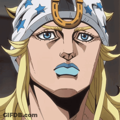 Cartoon Character With Blue Lips GIF