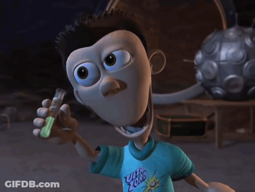 Cartoon Character With Blue Shirt And Big Eyes GIF