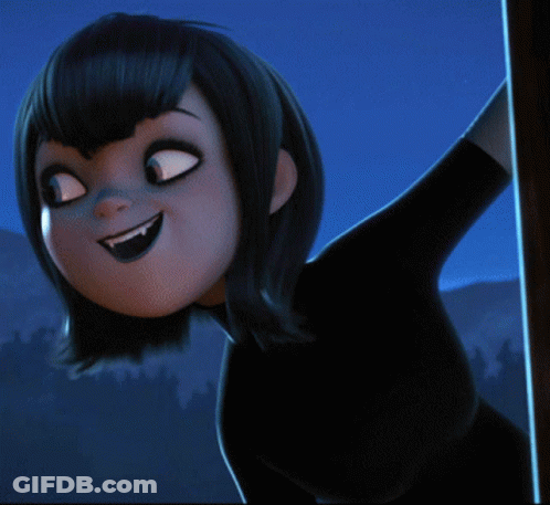 Cartoon Character With Blue Sky GIF