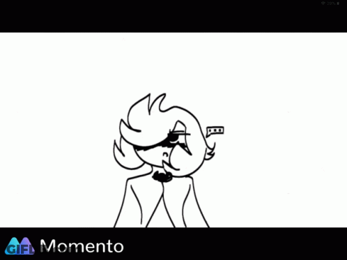 Cartoon Character With Bow Tie And Sunglasses GIF