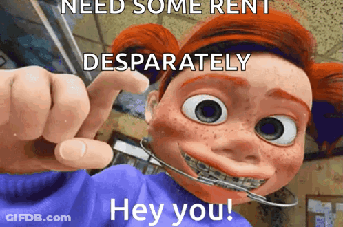 Cartoon Character With Braces Saying Hey You GIF