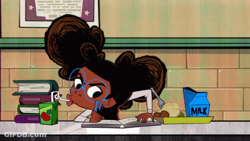 Cartoon Character With Braces Shouting Wake Up Fishy GIF