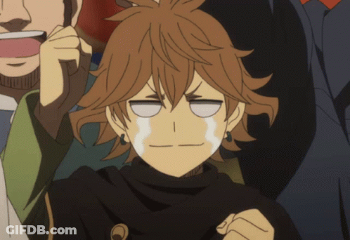 Cartoon Character With Brown Hair Making Funny Face Eyes Closed GIF
