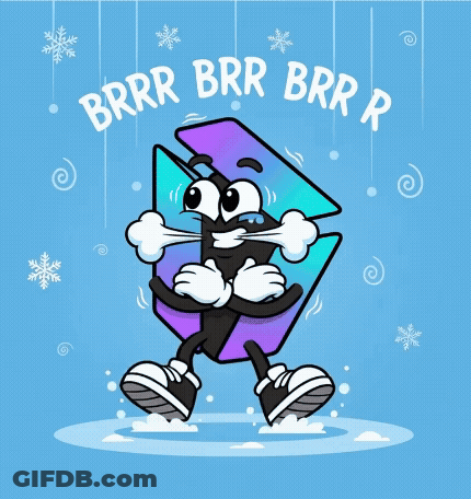 Cartoon Character With Brrr Brrr Brrr R GIF