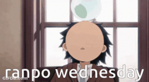 Cartoon Character With Bubble Ranpo Wednesday GIF