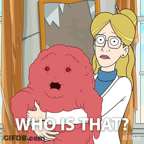 Cartoon Character With Bucket In Mouth Eat The Dip GIF