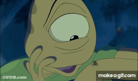 Cartoon Character With Bug Saying Make A GIF