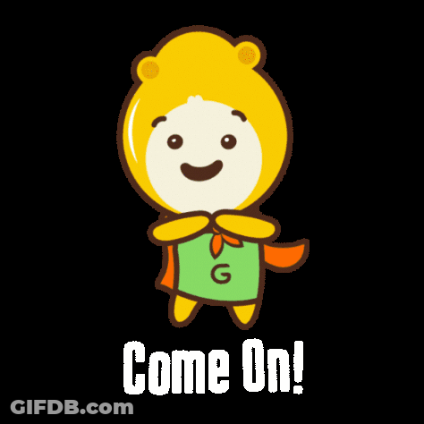 Cartoon Character With Cape Saying G GIF
