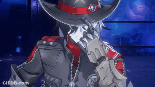 Cartoon Character With Cowboy Hat And Gun GIF