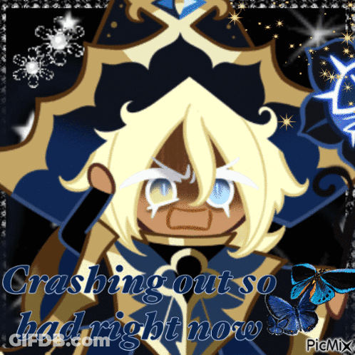 Cartoon Character With Crashing Out So Bad Right Now GIF