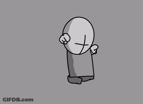 Cartoon Character With Cross On Head And Wings GIF