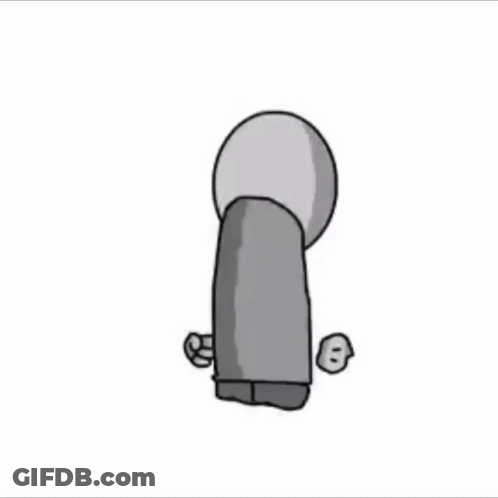 Cartoon Character With Cross On Head GIF